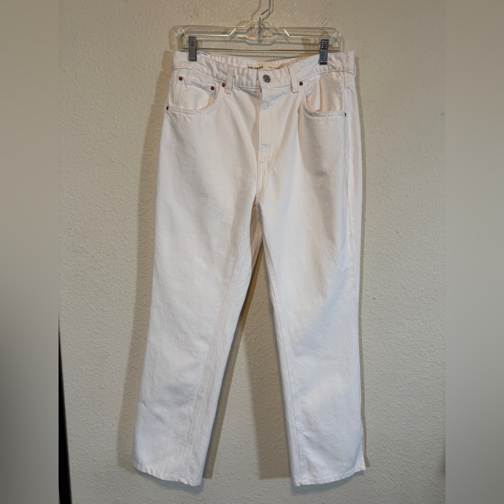 GRLFRND “The Harlow” High-Rise Bootcut Jeans with Slit – White – Size 30 - Picture 2 of 12
